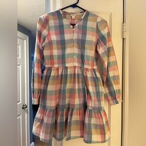 NEW Crewcuts Pastel Plaid Kids Dress